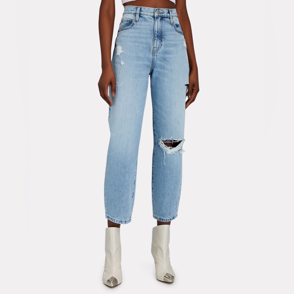 FRAME Denim Barrel Jeans “Nappa Rips”